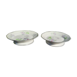 2 coupes montées en porcelaine
