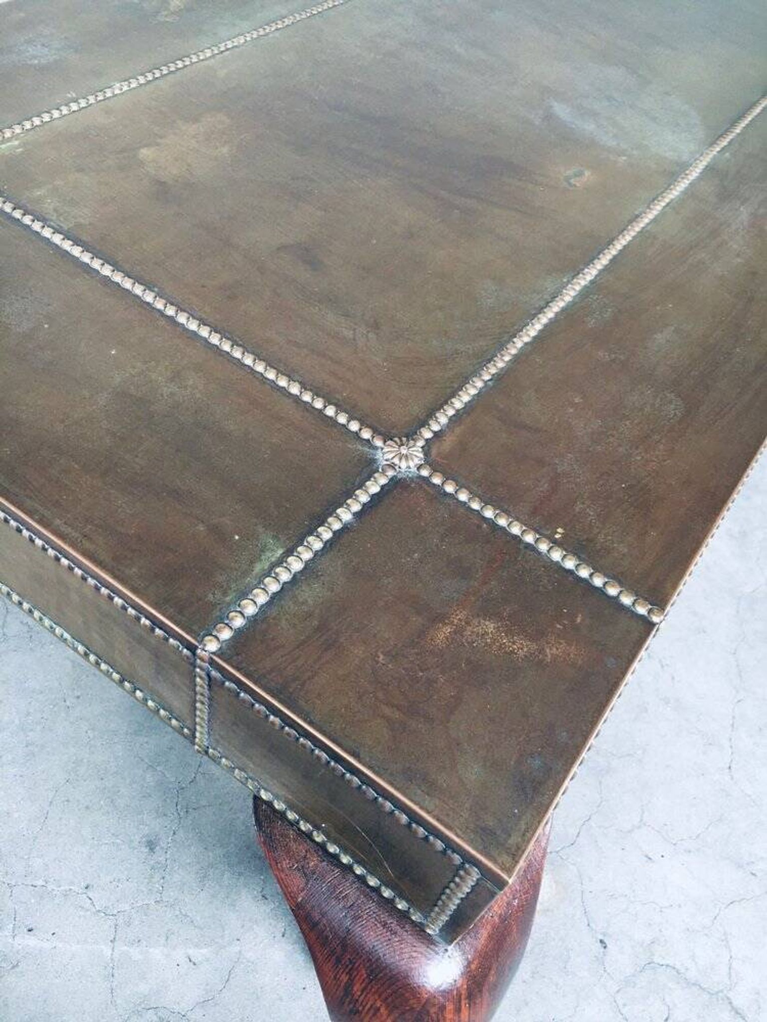 Brass Coffee Table, France, 1960s
