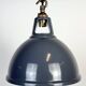 Vintage Industrial Grey Painted Pendant Lamp