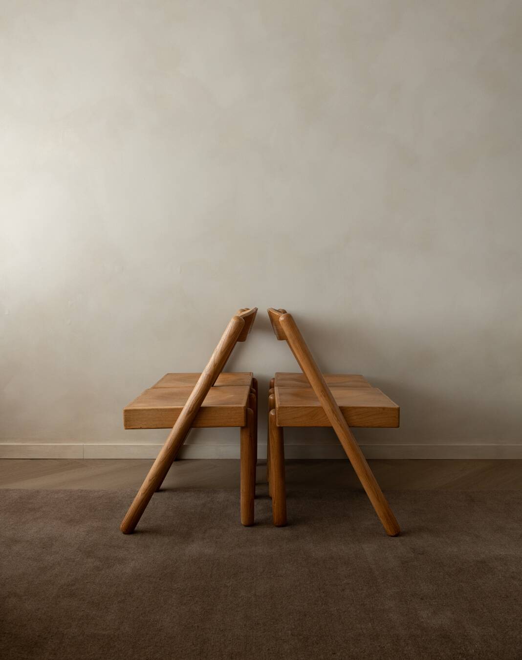 Vintage Italian Iva Dining Chairs Roberto Pamio Renato Toso Stilwood