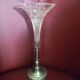 Art Deco cornucopia vase for single flowers