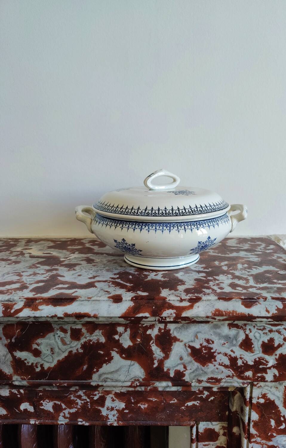 Saint-Amand earthenware soup tureen