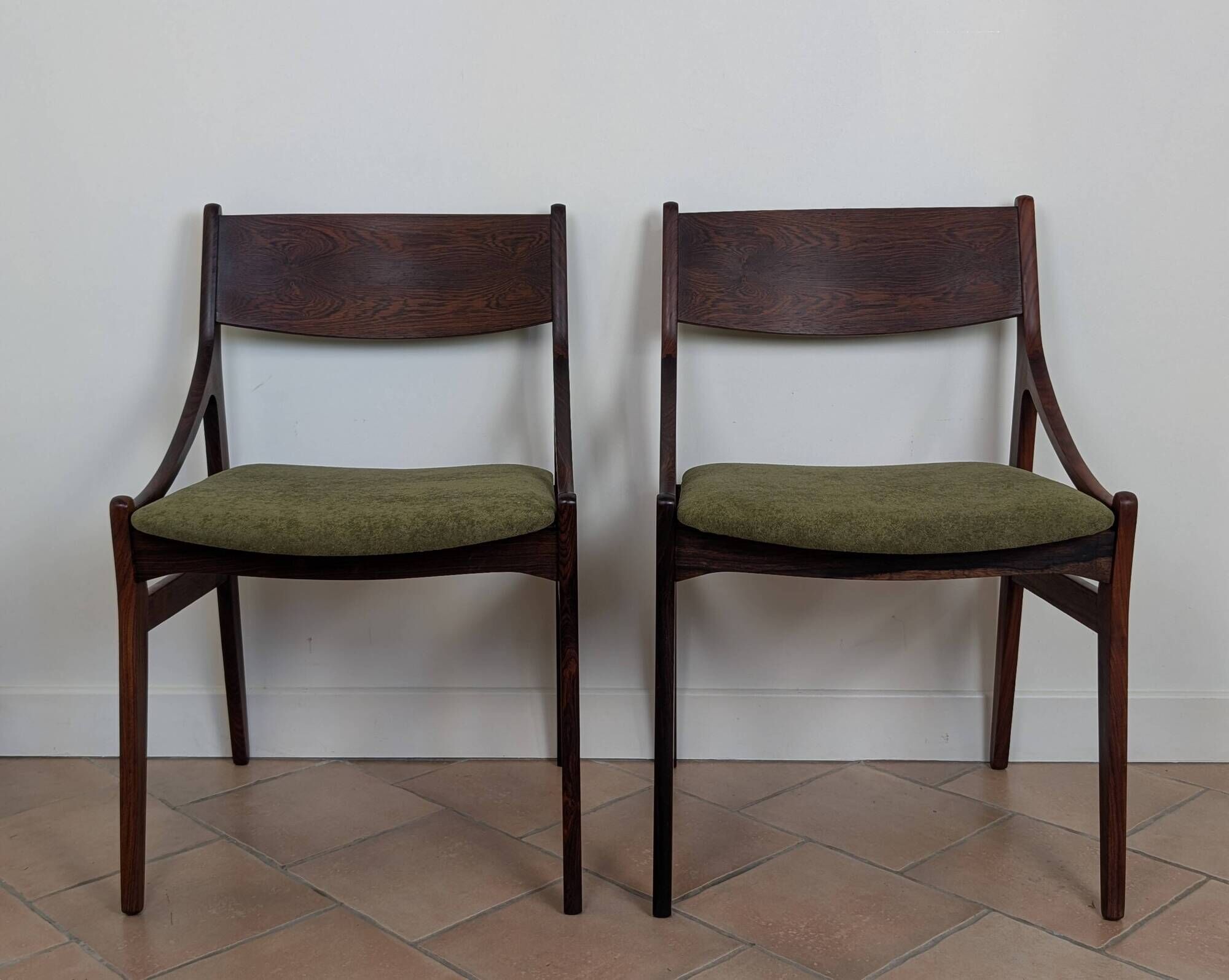 Paire de chaises danoise en palissandre