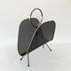 Magazine Rack • Perforated Metal • Brass • 1950