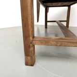 French farmhouse table in solid walnut, circa 1920
