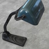 Desktop lamp with green enamel lampshade Switche