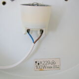 Ceiling lamp staff vintage 1960 glass & metal