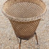 Vintage rattan basket