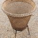 Corbeille rotin vintage