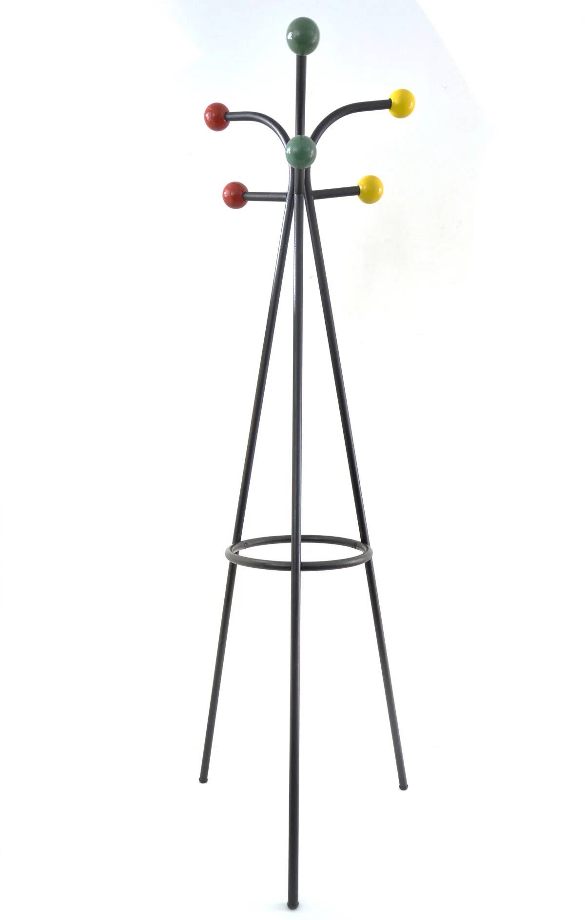 Large free standing colourful fifties coat rack by Roger Feraud