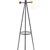 Large free standing colourful fifties coat rack by Roger Feraud