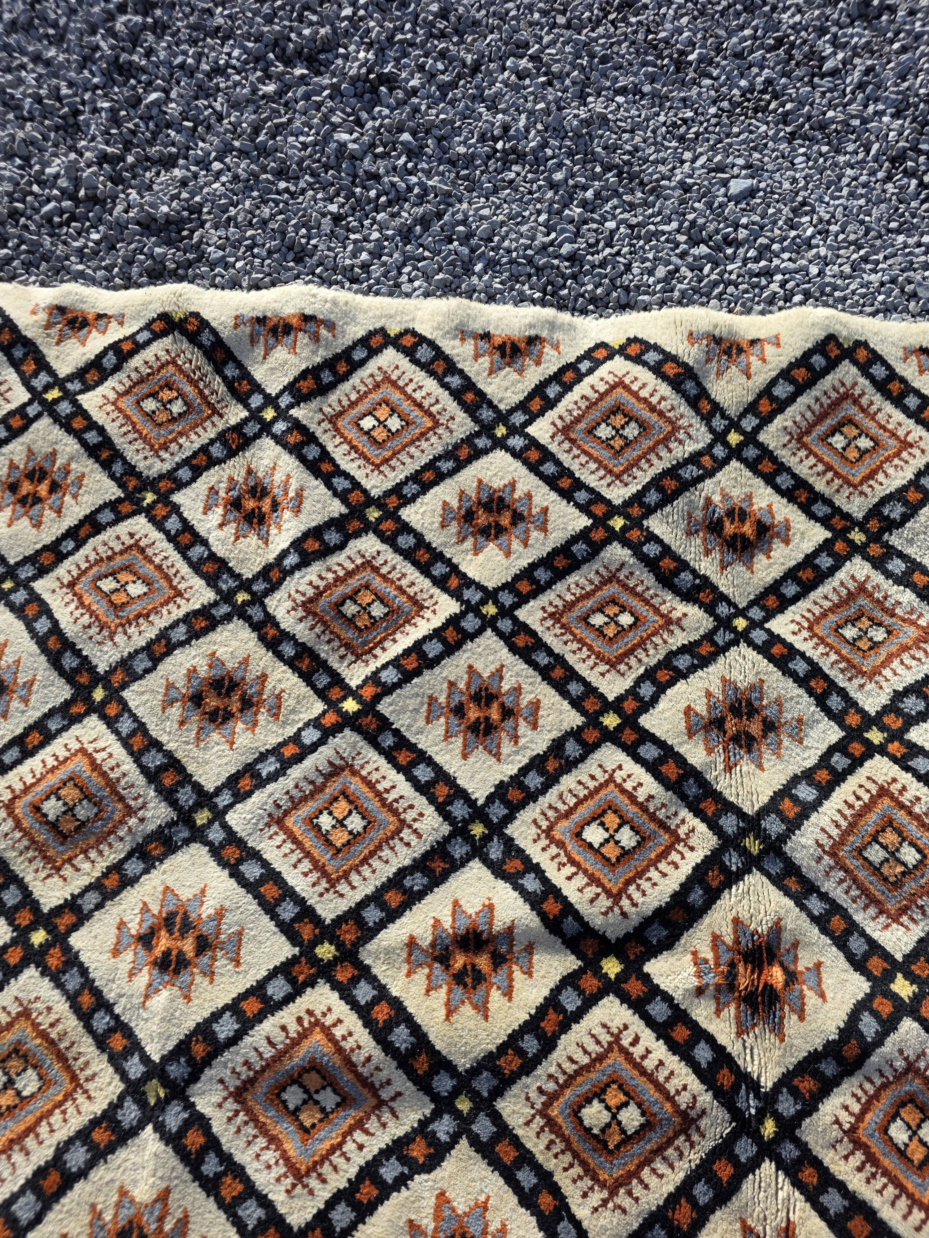 Tapis scandinave en laine des années 60/70