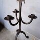 Brutalist wrought iron candle holder ep 1940/50