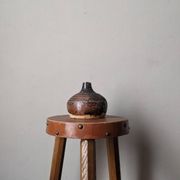 Pyrite stone soliflore handmade pottery country decoration