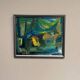 Original Mid Century Swedish Oil On Panel – “Abstract Motif” By Wilma Roos – Dated 1959 – Vintage & Framed