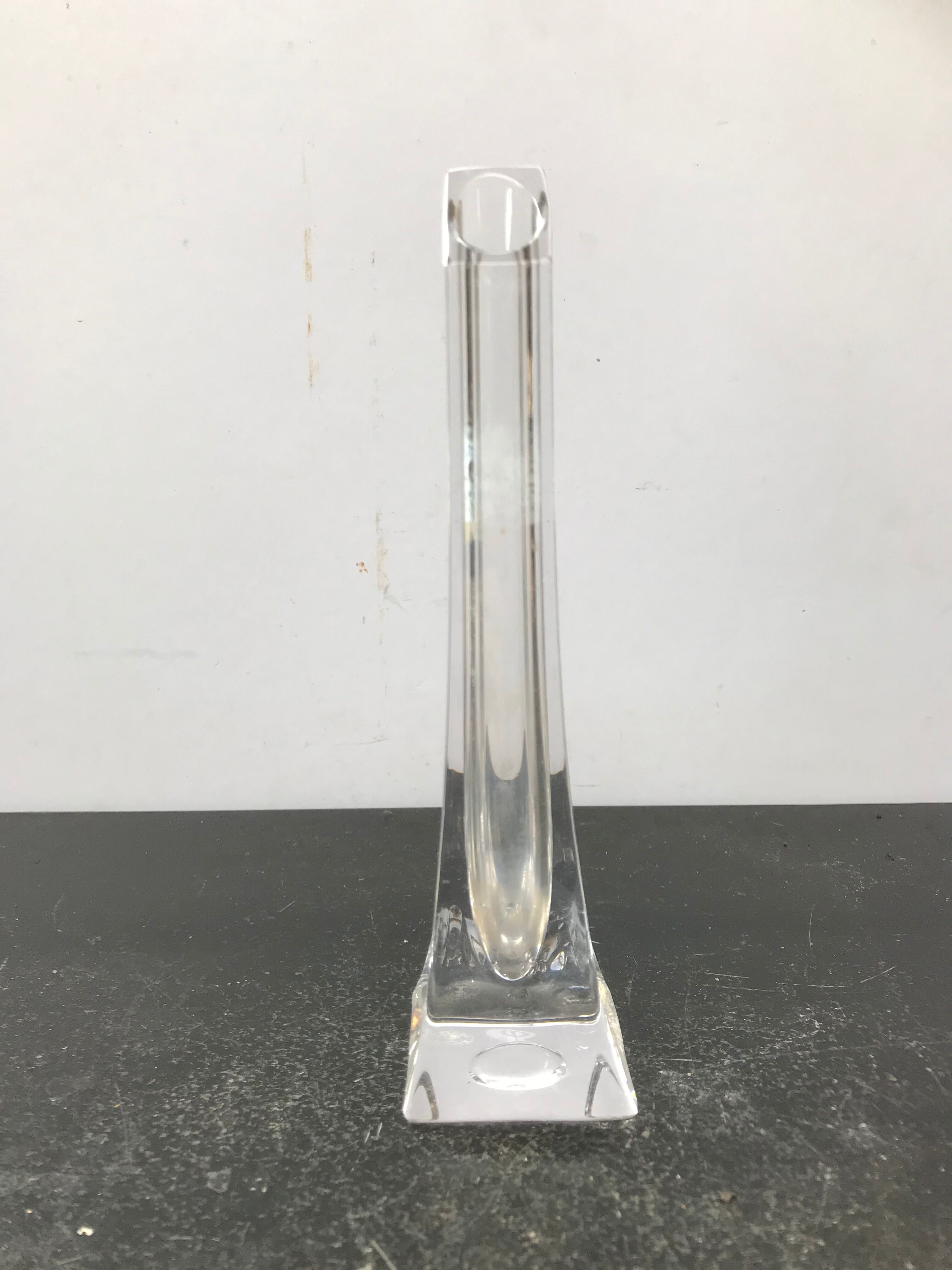 Former vase soliflore in crystal made in France vintage