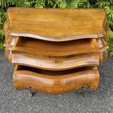 Chest of drawers in Dutch style marquetry with secret drawer.