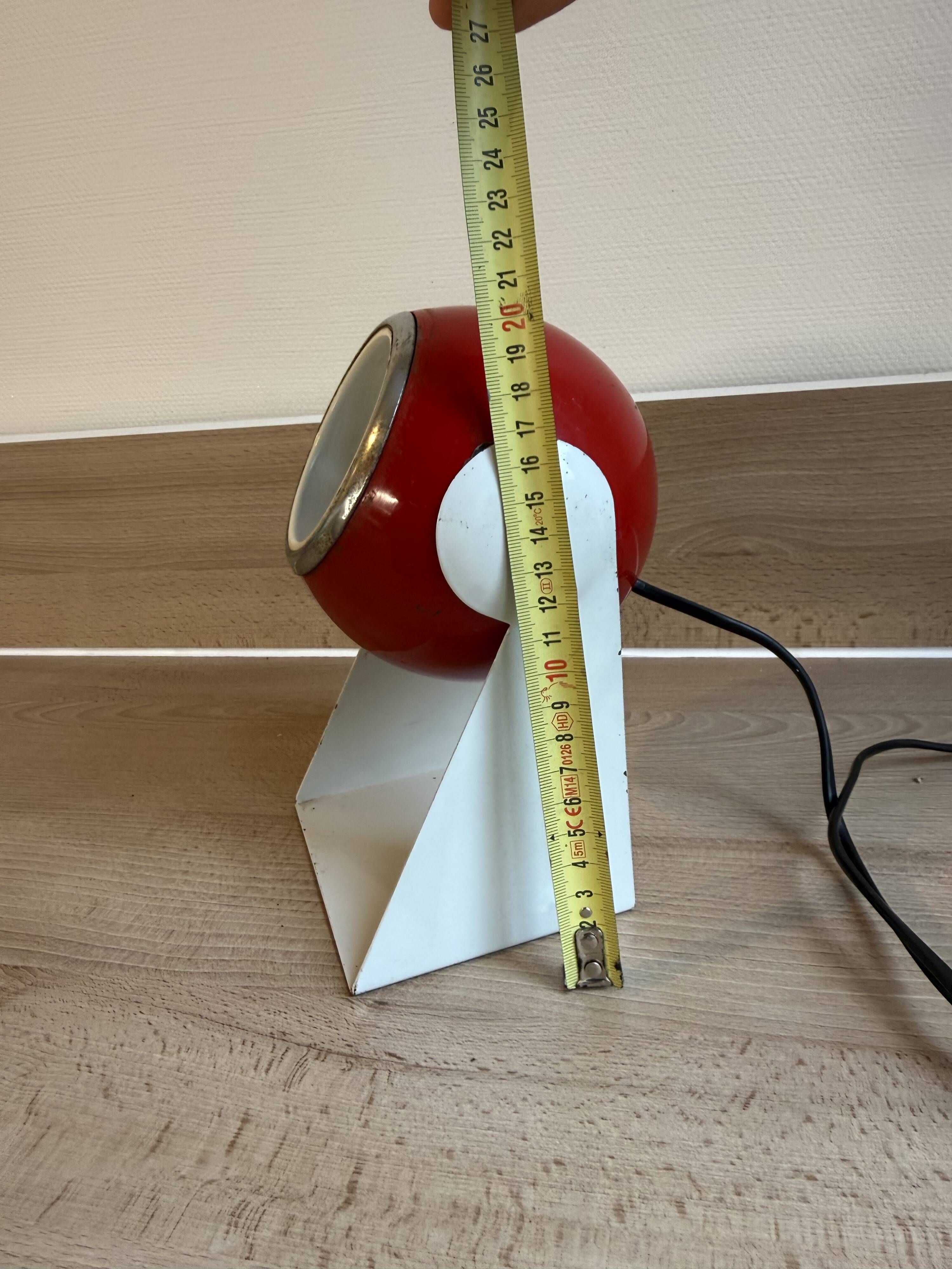 Pair of Vintage Desk Lamps eye ball "Polifemo" Space Age