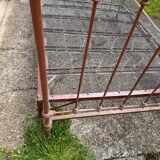 Metal bed with box spring