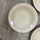 Striped soup plates