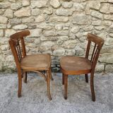 Paire de chaises bistrot Luterma/Fischel