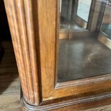Pair of beveled glass display cases