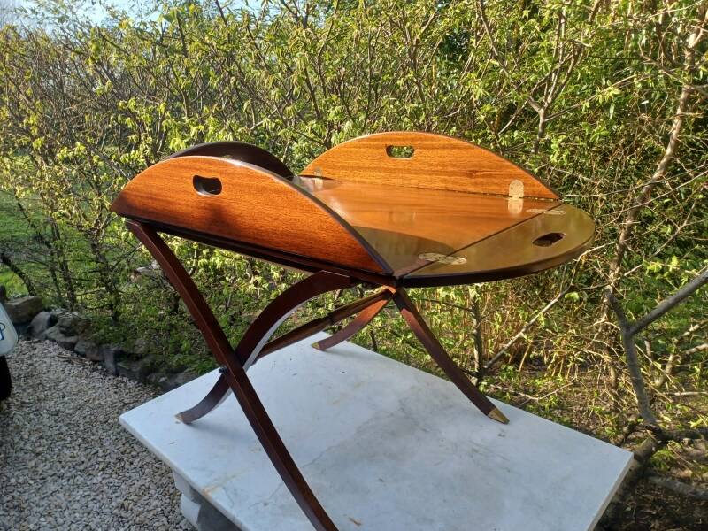 Red mahogany boat table - yacht
