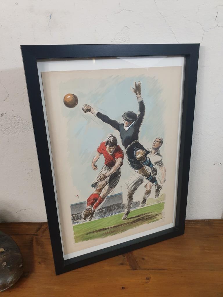 Illustration of Foot 40s - Vintage Sport