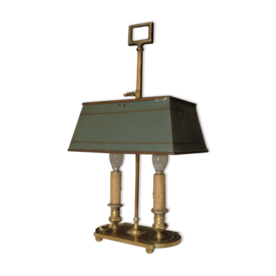 Lampe bouillotte ancienne en bronze, début 20 ème