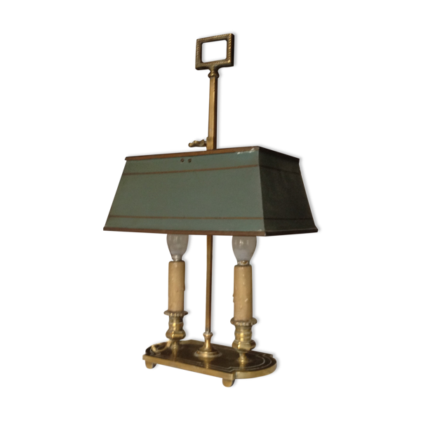 Lampe bouillotte ancienne en bronze, début 20 ème
