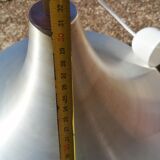 Suspension space age vintage en aluminium brossé