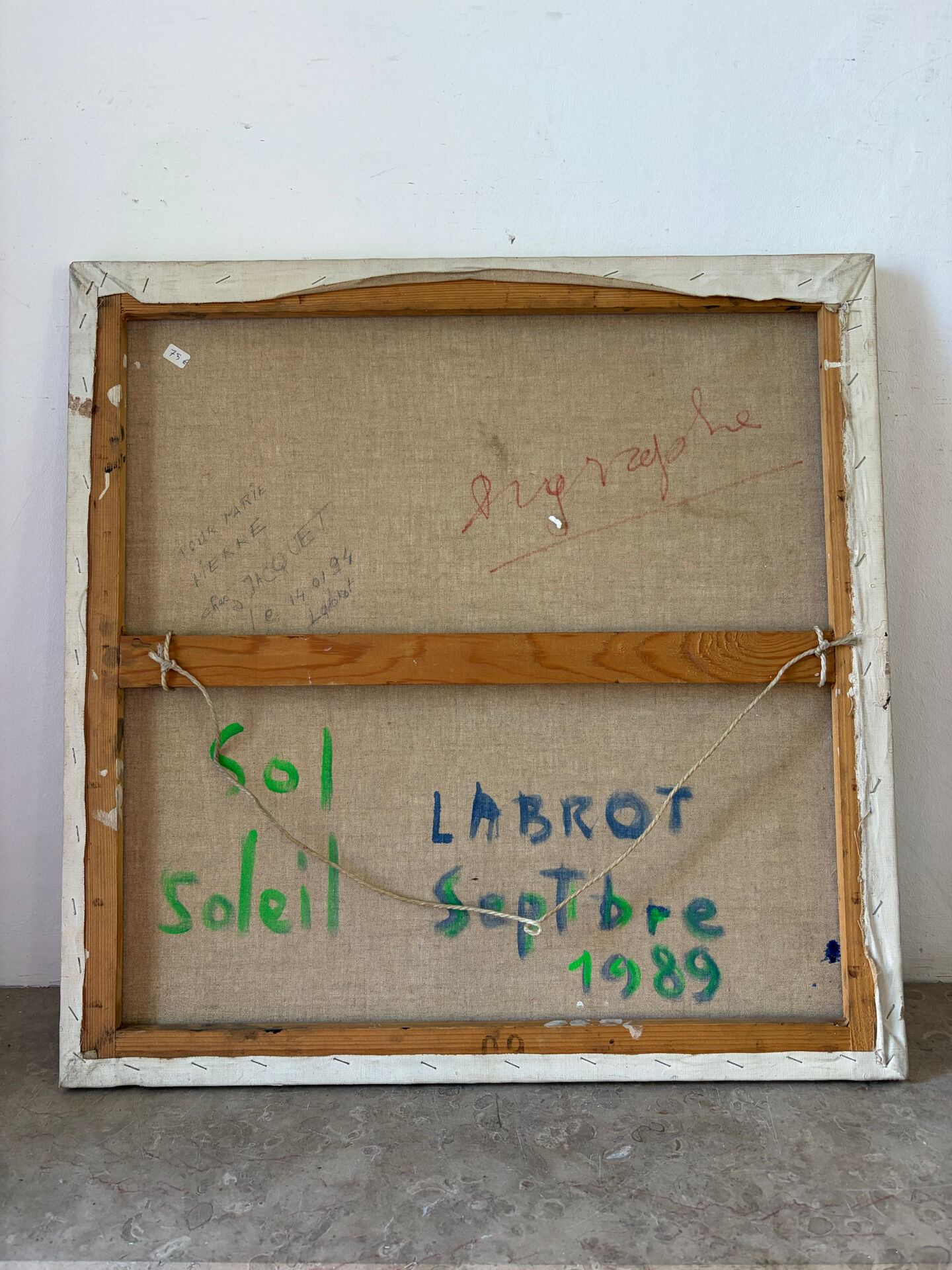 Multicolour abstract - "Sun Sun" signed 1989