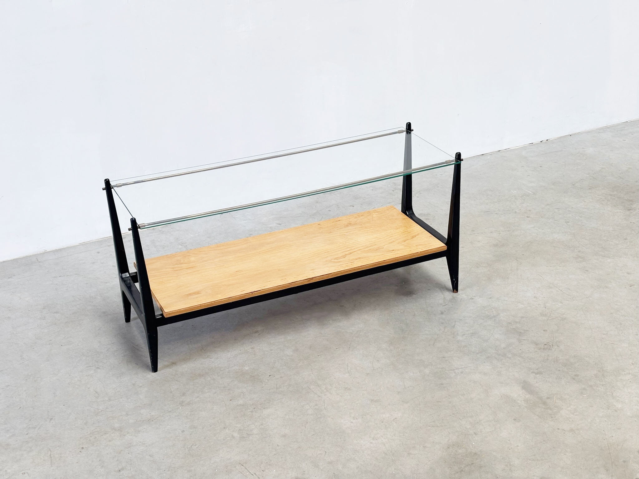 Italian glass coffee table