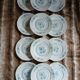 12 antique dessert plates in Chauvigny porcelain