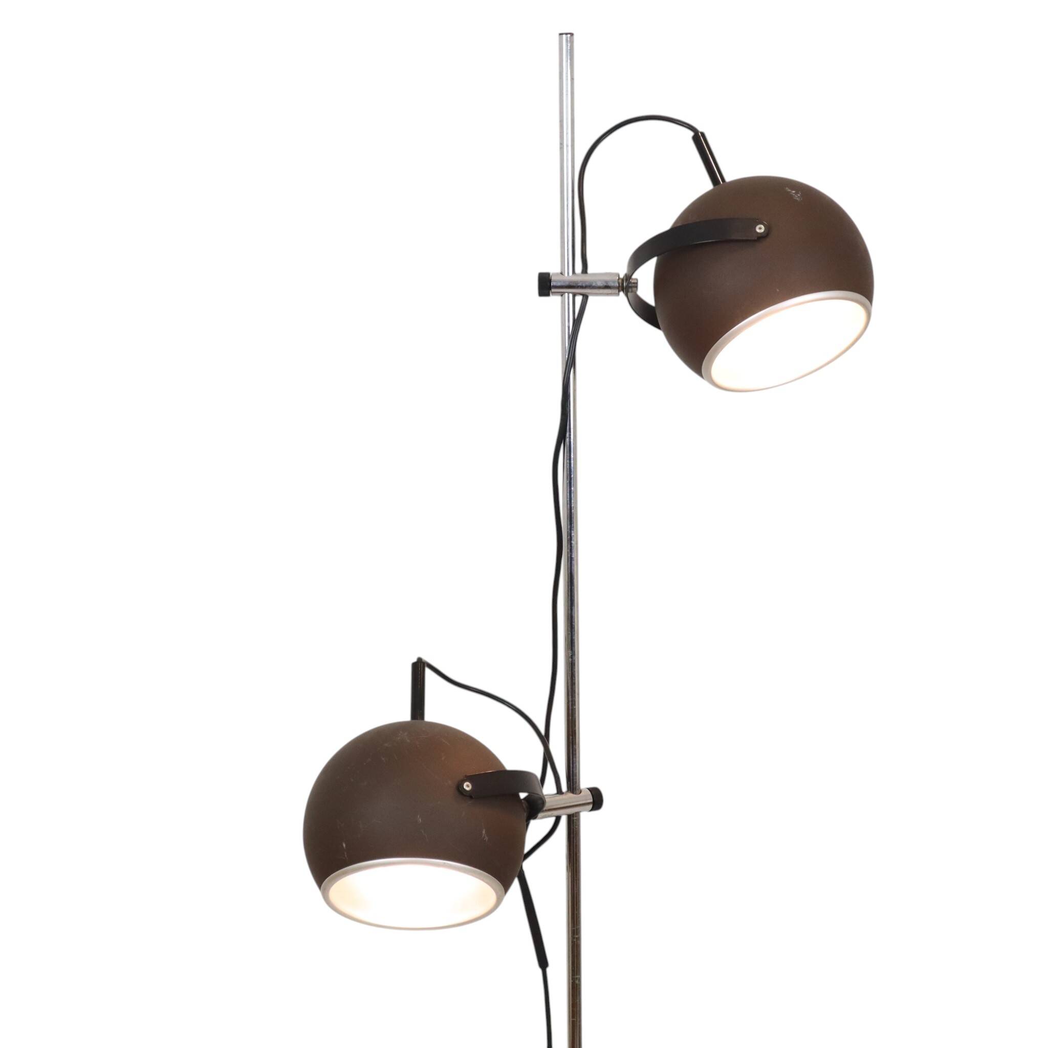 Lampe de sol vintage Eye Ball design Space Age 150 cm
