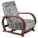 Czech Art Deco Walnut and Chrome Reclining Armchair, 1930s