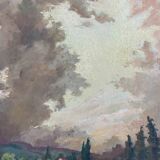 Landscape painting by Émile-Henry Tilmans 1945