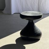 Pawn Black - Stool, side table, end table in solid mango wood.