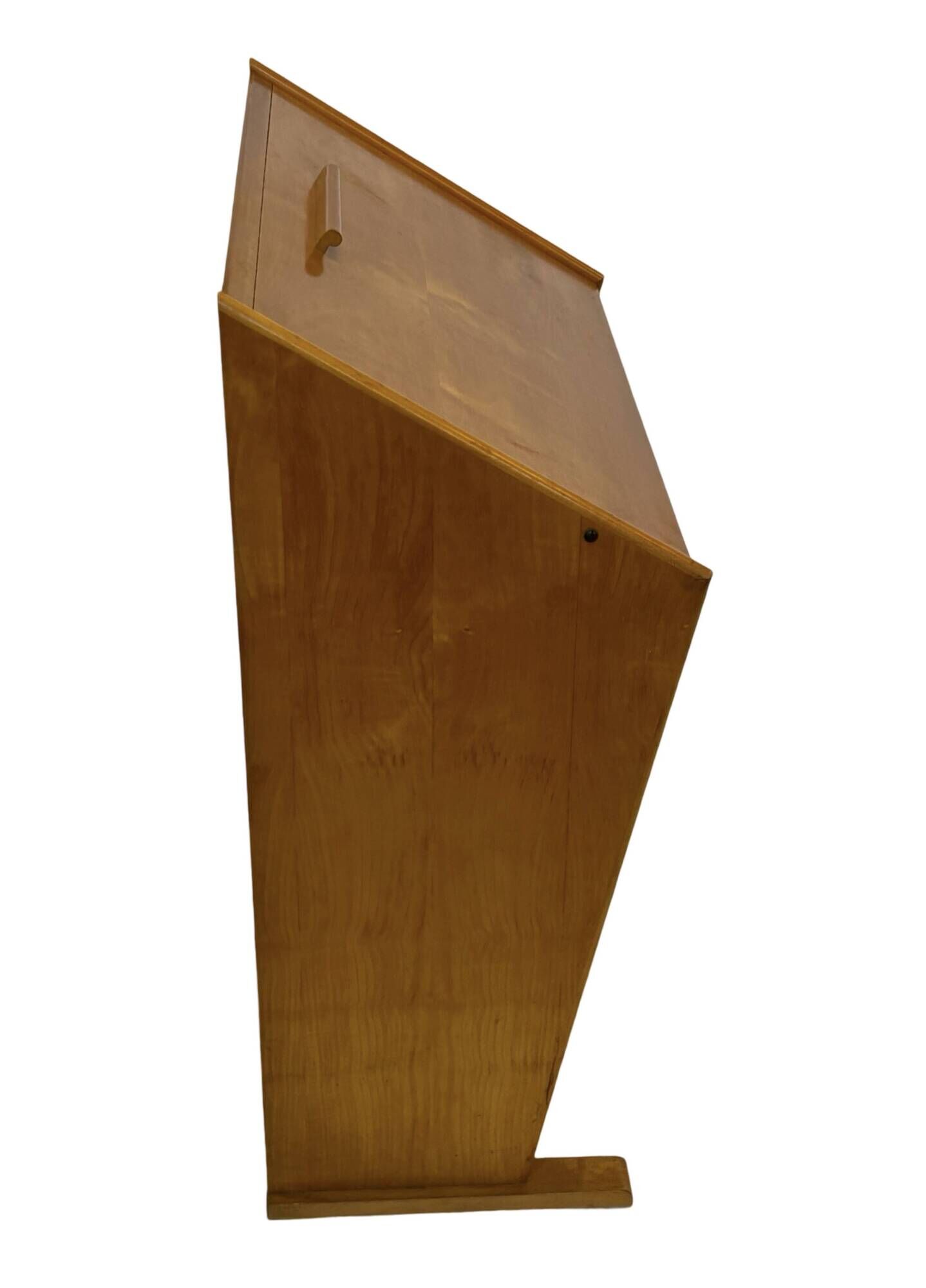 Vintage Oak Secretary Desk by Cor Alons for Den Boer Gouda