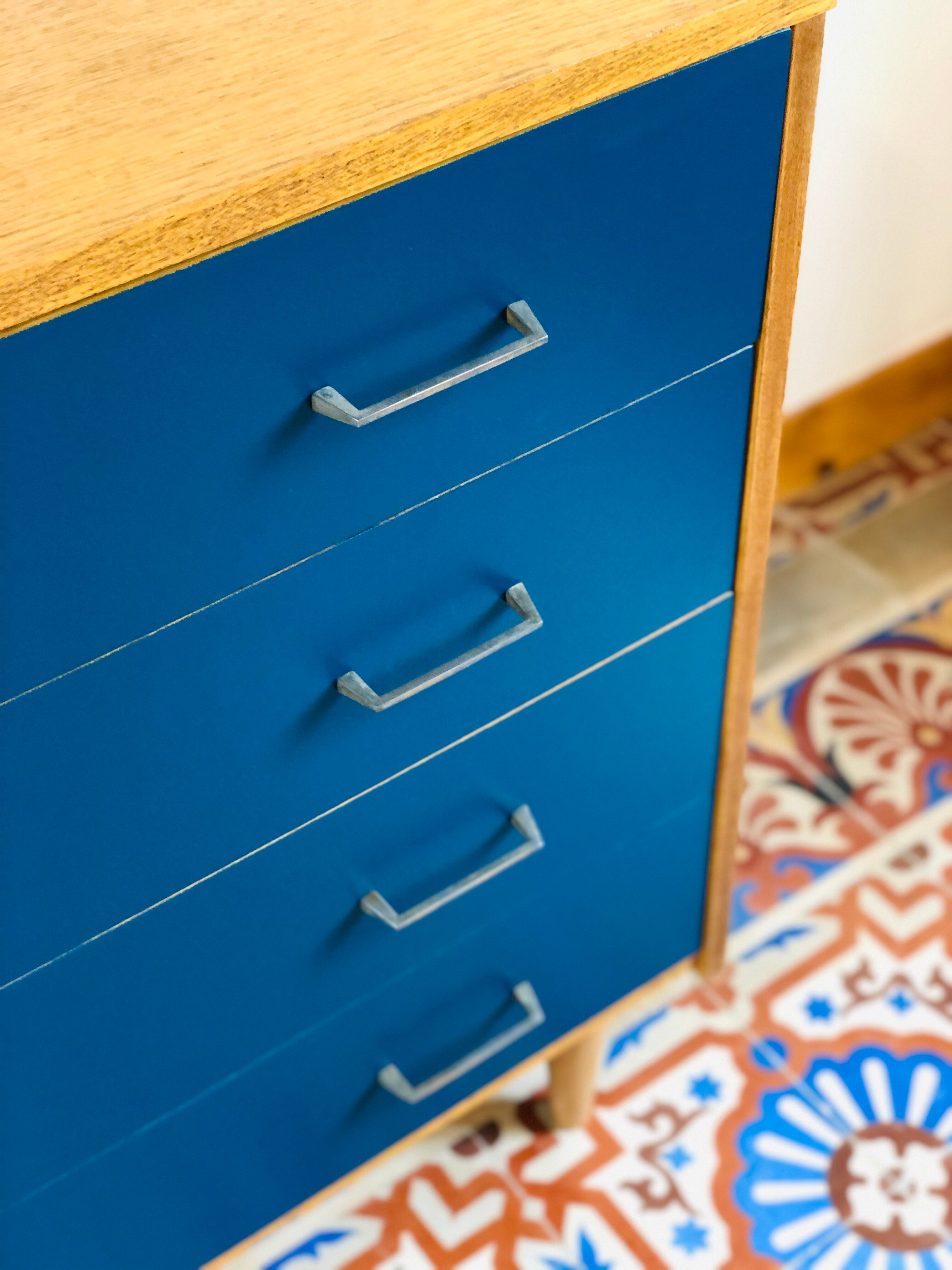 Vintage oak chest of drawers, 1960