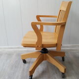 Wooden desk chair