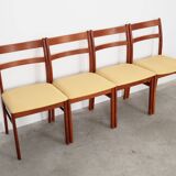 Set of four teak chairs, Danish design, 1970s, production: Denmark