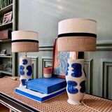 "Initial" SPOT x ATOME lamp pair in ceramic - 2026 (Royal blue)