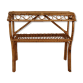 Vintage rattan console Italy