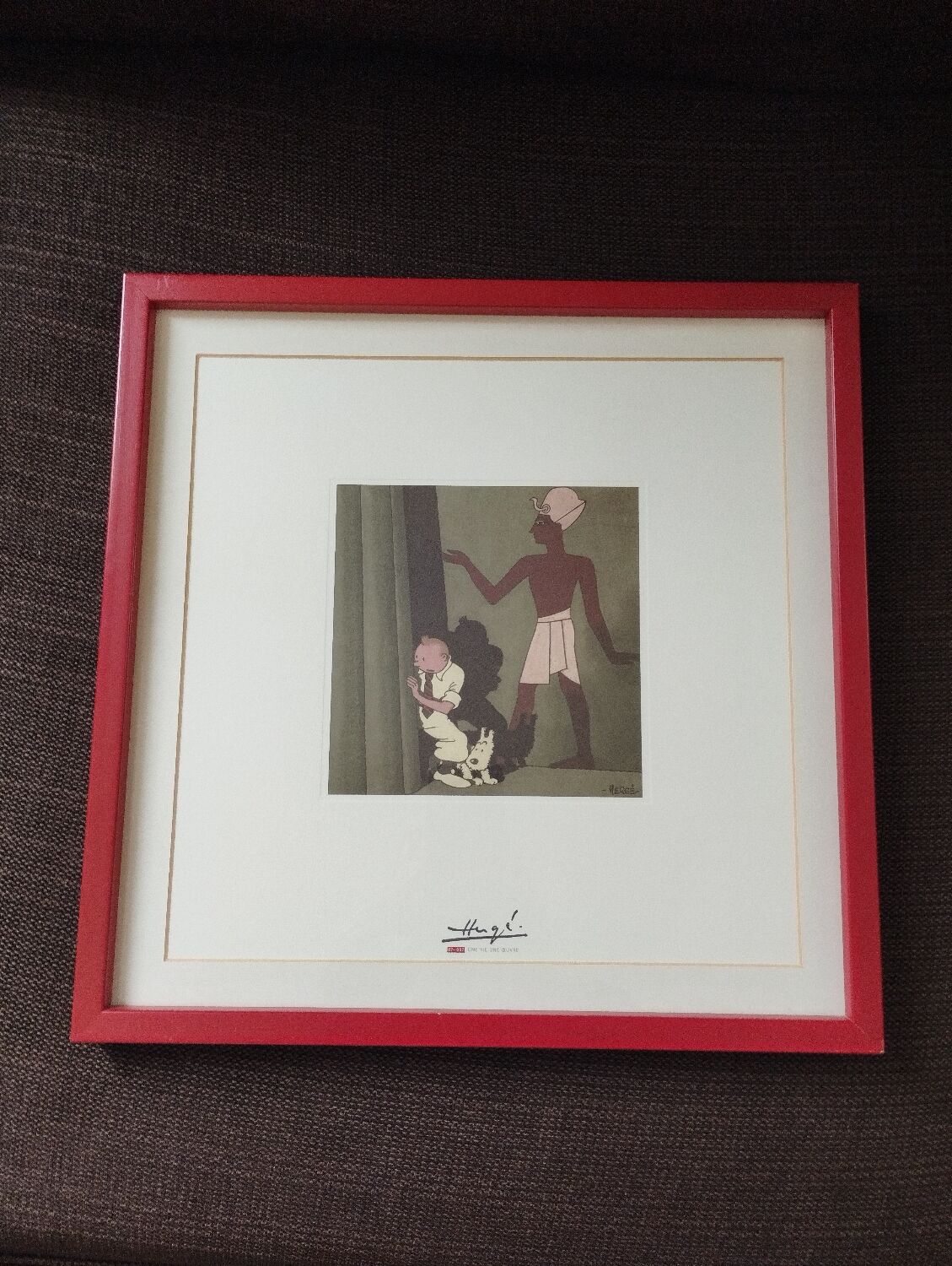 Lithograph Tintin The cigars of the pharaoh 1000 copies