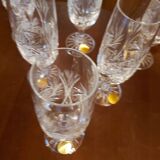 6 flutes with champagne crystal les grands ducs