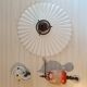 Opaline glass pendant light