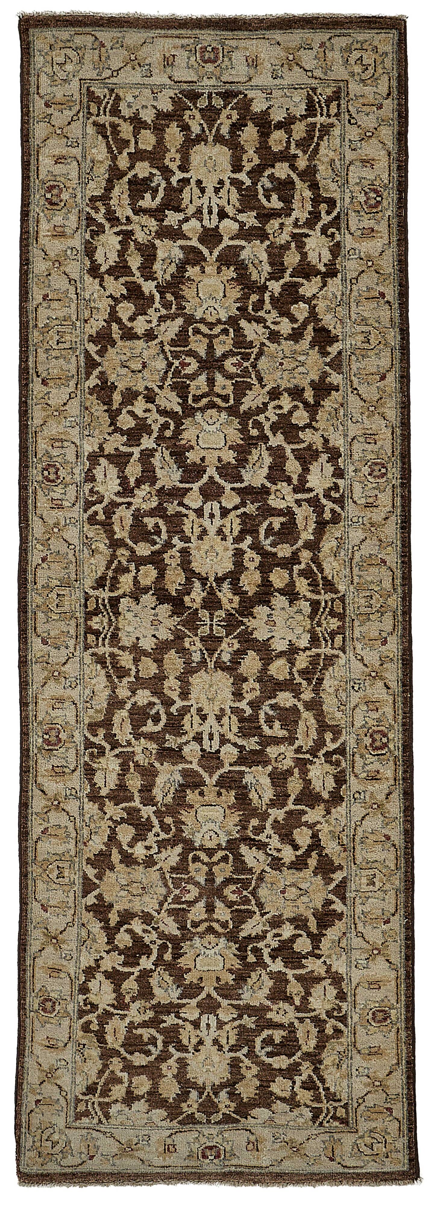 Turkish Handknotted Wool Oushak Rug 75 cm x 226 cm