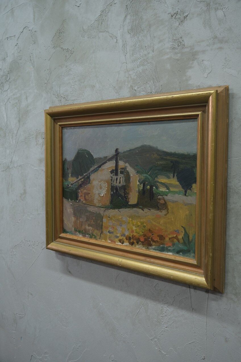 eva holmberg-jacobsson, swedish modern painting, 1960s, oil on canvas