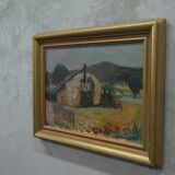 eva holmberg-jacobsson, swedish modern painting, 1960s, oil on canvas